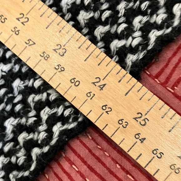 Zara Knits Women's large wool blend Black and White turtleneck Sweater - Picture 10 of 12